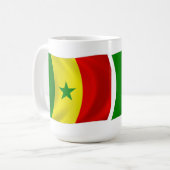 Senegal Flagge Tasse (Vorderseite Links)