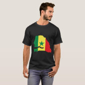 Senegal-Flaggen-Karte T-Shirt (Vorne ganz)