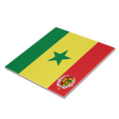 Senegal-Flaggenemblem Fliese (Seite)
