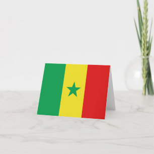 Senegal Flaggennotecard Karte