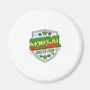 Senegal Fußball 2026 Fußball Fett Land Schriftzug Magnet
