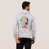Senegal Fußball Hoodie (Schwarz voll)