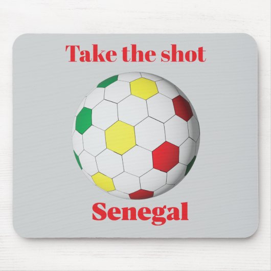 Senegal Fußball Mousepad (Vorne)