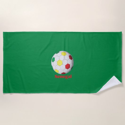 Senegal Fußball Strandtuch (Vorderseite)