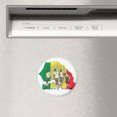 Senegal Futbol Magnet (In Situ (Geschirrspüler))
