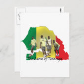 Senegal Futbol Postkarte (Vorne/Hinten)