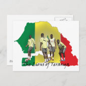 Senegal Futbol Postkarte (Vorne/Hinten)