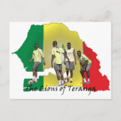 Senegal Futbol Postkarte (Vorderseite)