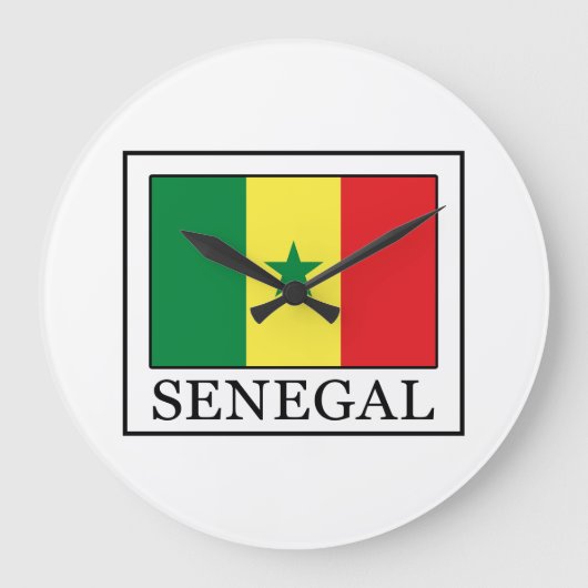 Senegal Große Wanduhr (Vorderseite)