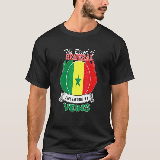 Senegal in meinen Adern T-Shirt (Vorderseite)