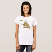 Senegal Karte + Flag + T - Shirt (Vorne ganz)