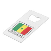 Senegal Kreditkartenflaschenöffner (Vorderseite Schrägansicht)