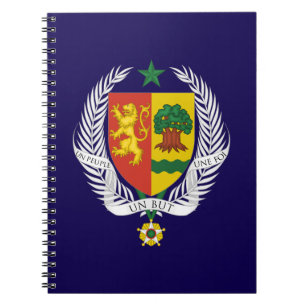 Senegal Landeswappen Symbol Emblem Flagge Notizblock