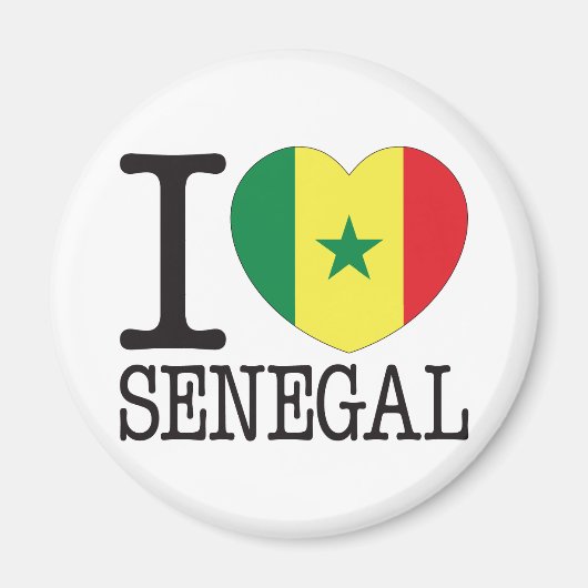 Senegal Liebe v2 Magnet (Vorne)