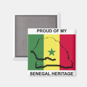 Senegal Magnet (Vorderseite/Rückseite)