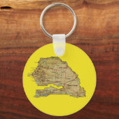 Senegal Map Schlüsselanhänger (Vorderseite)