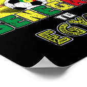 Senegal National Soccer Team To Egypt Retro Poster (Ecke)