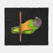 Senegal-Papagei Fleecedecke (Vorderseite (Horizontal))