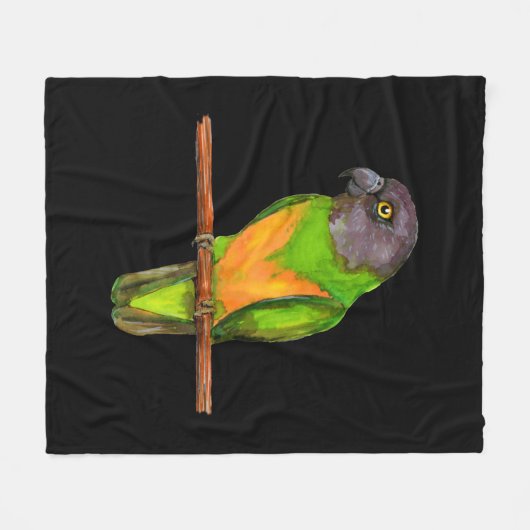 Senegal-Papagei Fleecedecke (Vorderseite (Horizontal))