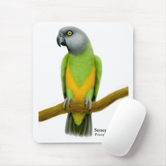 Senegal-Papagei Mousepad (Mit Mouse)