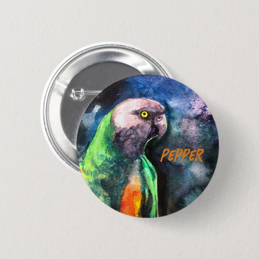 Senegal Parrot Button (Vorne & Hinten)