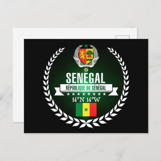 Senegal Postkarte (Vorne/Hinten)
