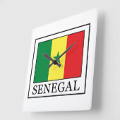 Senegal Quadratische Wanduhr (Winkel)
