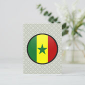 Senegal Qualitätsflaggenzirkel Postkarte (Stehend Vorderseite)