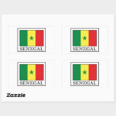 Senegal Rechteckiger Aufkleber (Blatt)