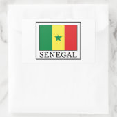 Senegal Rechteckiger Aufkleber (Tasche)