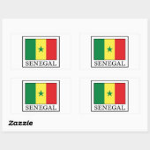 Senegal Rechteckiger Aufkleber (Blatt)