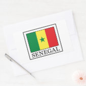 Senegal Rechteckiger Aufkleber (Umschlag)