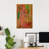 Senegal Reise Kunst Afrika Poster Afrikanischer Dr (Heimbüro)