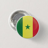 Senegal Round-Icon-Flagge Button (Vorne & Hinten)
