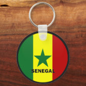 Senegal Roundel Qualitätsflagge Schlüsselanhänger (Vorderseite)