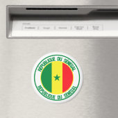 Senegal Runde Emblem Magnet (In Situ (Geschirrspüler))