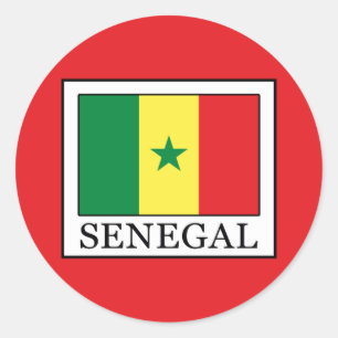 Senegal Runder Aufkleber