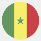 Senegal Runder Aufkleber (Vorderseite)