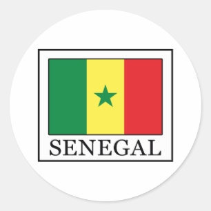 Senegal Runder Aufkleber