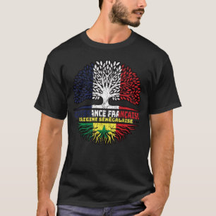 Senegal Senegalese Französisch-Frankreich Tree Roo T-Shirt