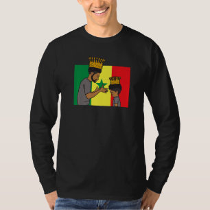 Senegal Senegalese Westafrika Stolzer Prinz Junge T-Shirt