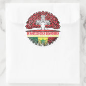 Senegal Senegalesisch Schweizer Schweiz Baum Runder Aufkleber (Tasche)