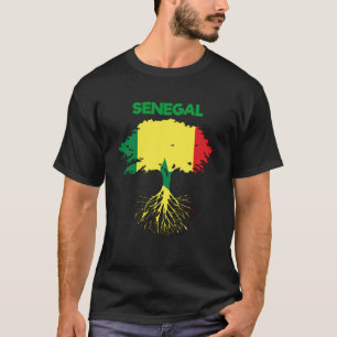 Senegal Senegalesisch Westafrika Liebe Flag Tre T-Shirt