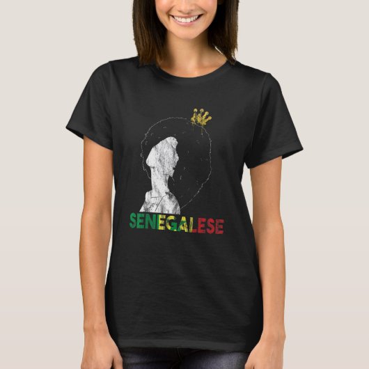 Senegal Senegalesisch Westafrika Proud Princess Qu T-Shirt (Vorderseite)