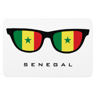 Senegal Shades benutzerdefinierte Text- und Farbma Magnet