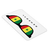 Senegal Shades benutzerdefinierte Text- und Farbma Magnet (Rechte Seite)