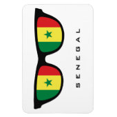Senegal Shades benutzerdefinierte Text- und Farbma Magnet (Vertikal)