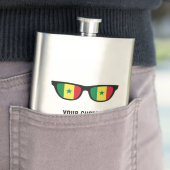 Senegal Shades Custom Flask Flachmann (Beispiel)