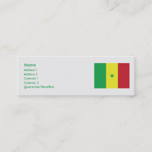 Senegal - Skinny Mini Visitenkarte
