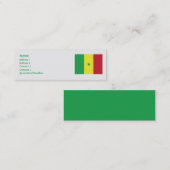 Senegal - Skinny Mini Visitenkarte (Vorne/Hinten)